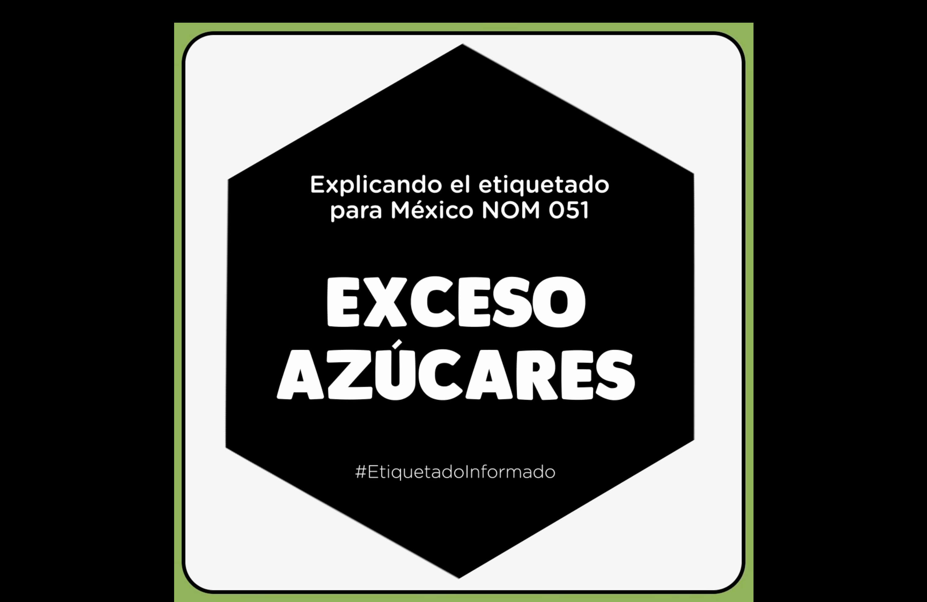 ¿Cuándo aparece el sello EXCESO AZÚCARES?