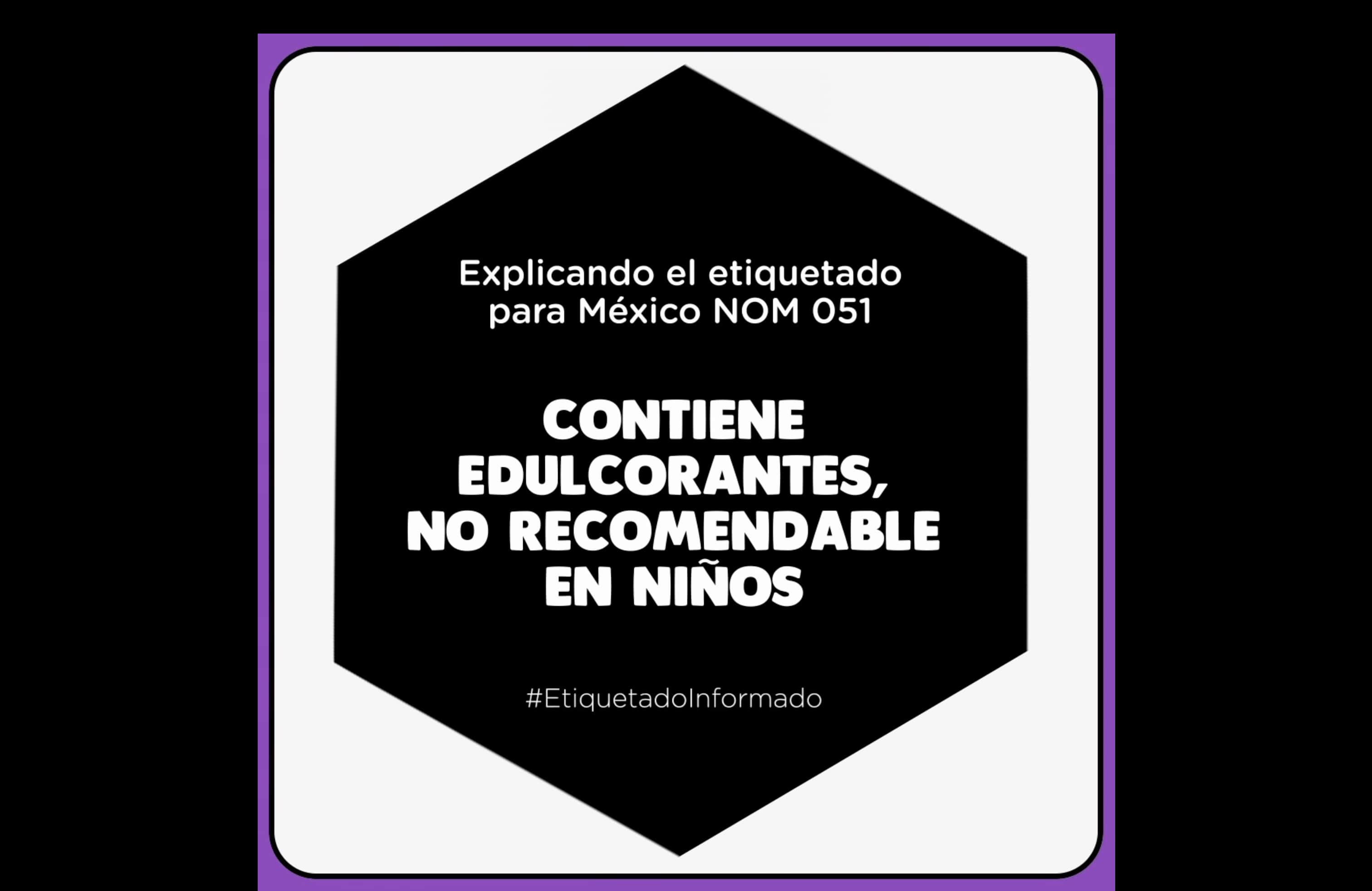 ¿Cuándo aparecerá la leyenda de EDULCORANTES?