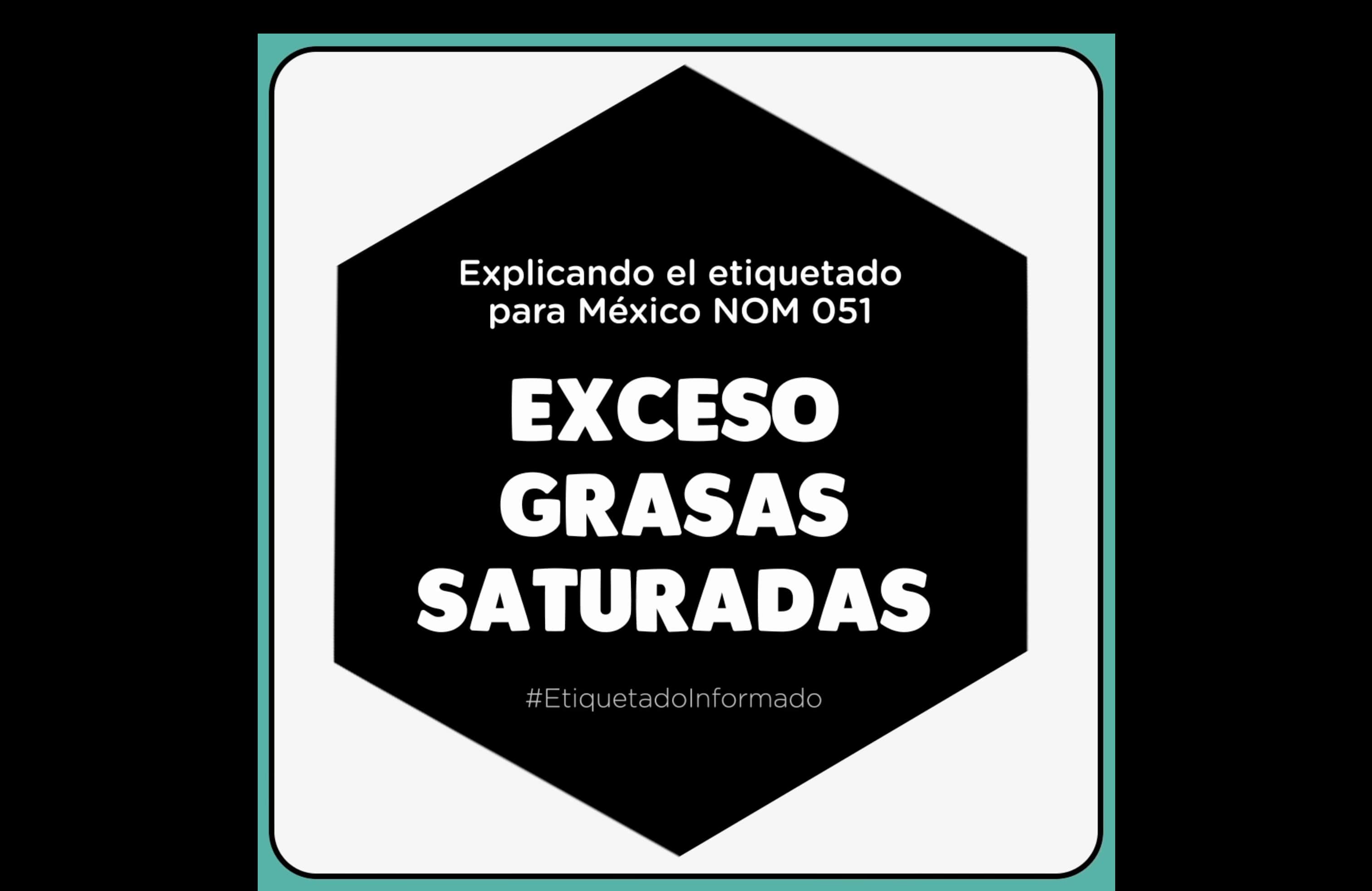 ¿cuándo aparecerá el sello EXCESO GRASAS SATURADAS?