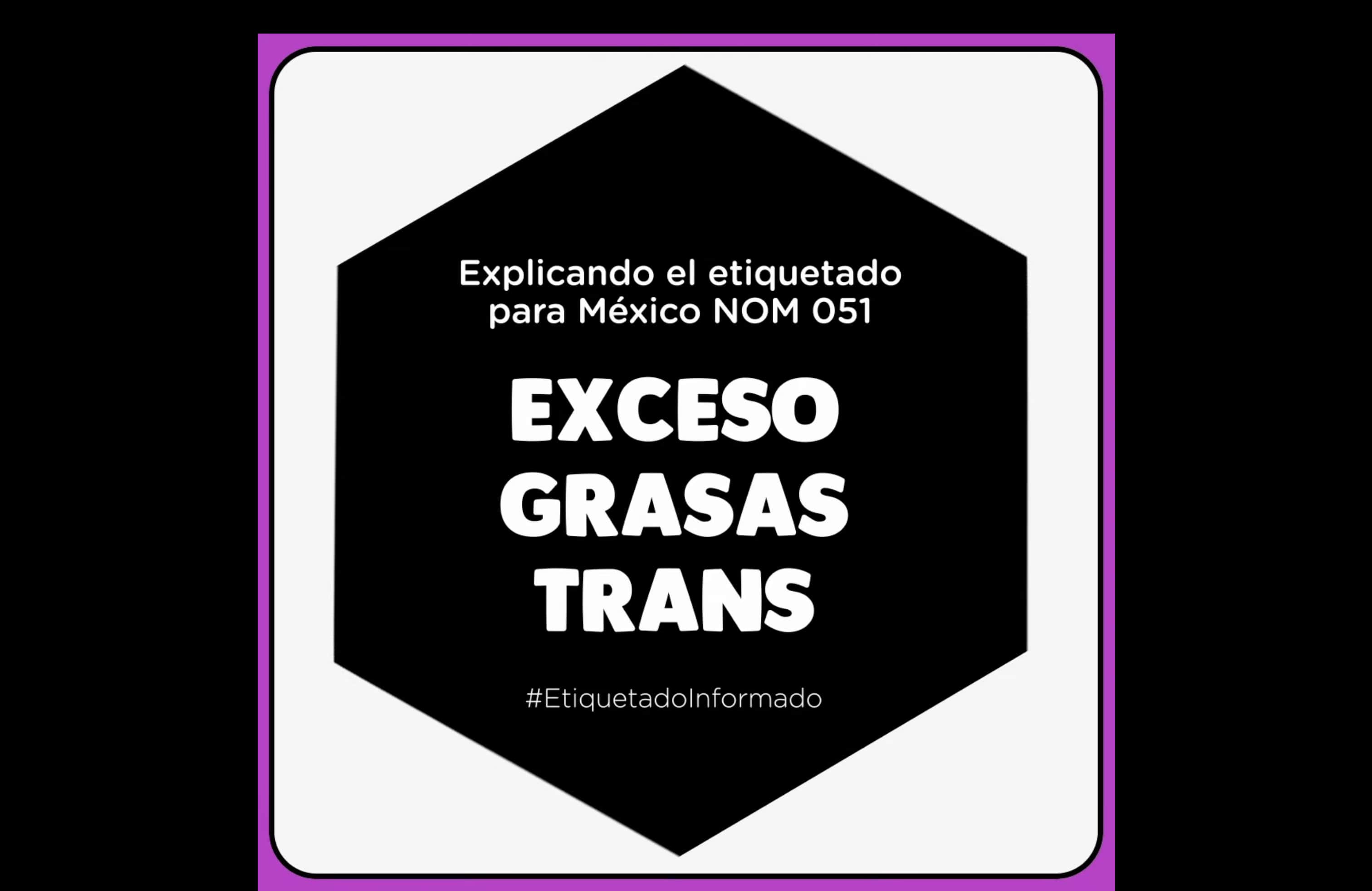 ¿Cuándo aparecerá el sello EXCESO GRASAS TRANS?