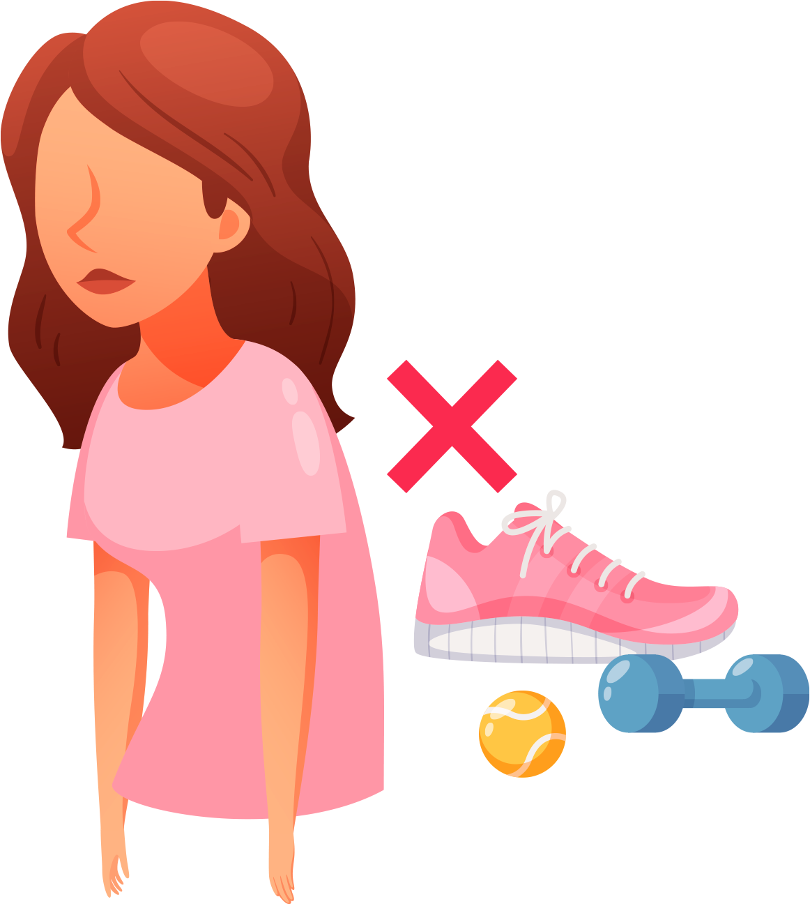 Mujer sin energía